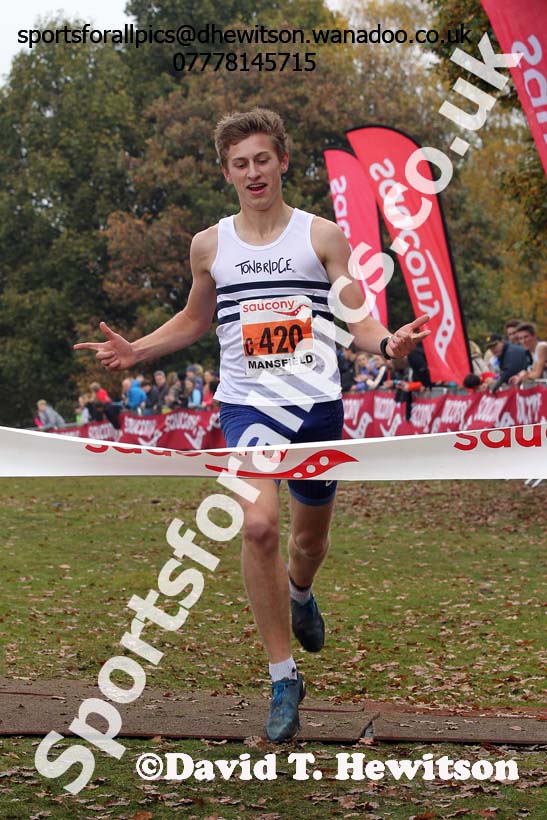 Junior men, National Cross Country Relays, Berry Park, Mansfield. Photo: David T. Hewitson/Sports for All Pics